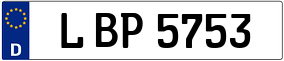 Trailer License Plate